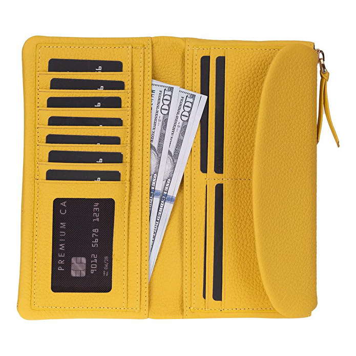 Bloominbag Élia Butter Yellow Large Deri Kadın Cüzdan & Clutch