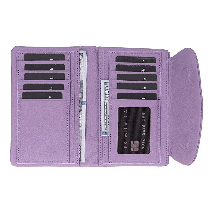 Bloominbag Élia Dusty Lilac Medium Deri Kadın Cüzdan & Clutch