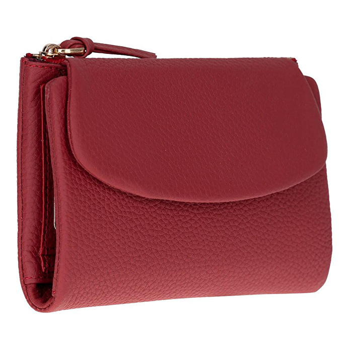 Bloominbag Élia Crimson Red Medium Deri Kadın Cüzdan & Clutch