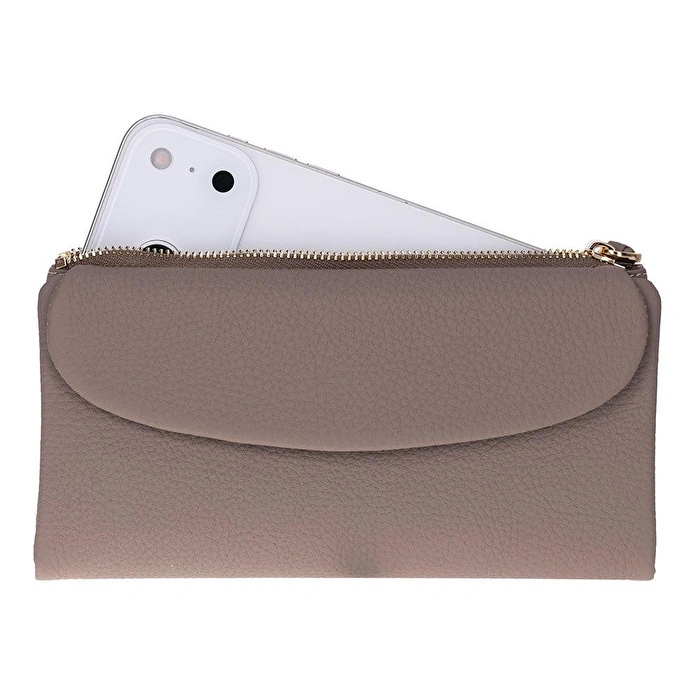 Bloominbag Élia Mink Taupe Large Deri Kadın Cüzdan & Clutch