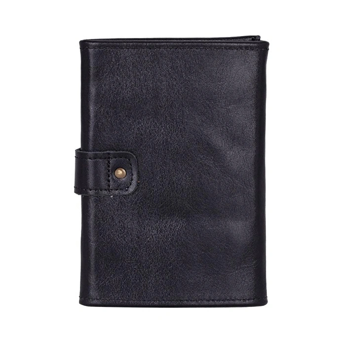 Bloominbag Bloomband Noir Black Akıllı Saat Çantası - Triple Deri Saat Kordonu Organizer