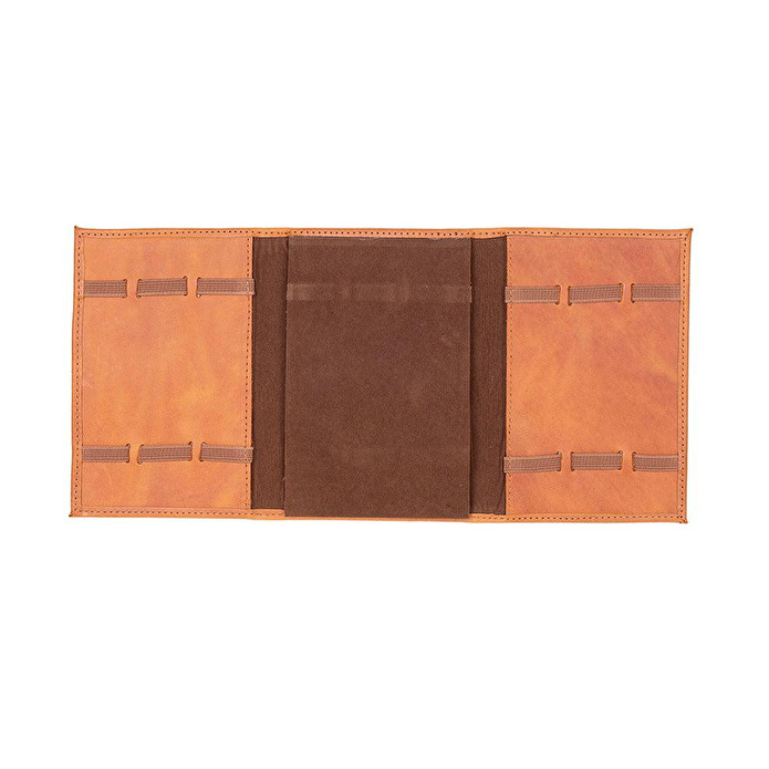 Bloominbag Bloomband Classic Tan Akıllı Saat Çantası - Triple Deri Saat Kordonu Organizer