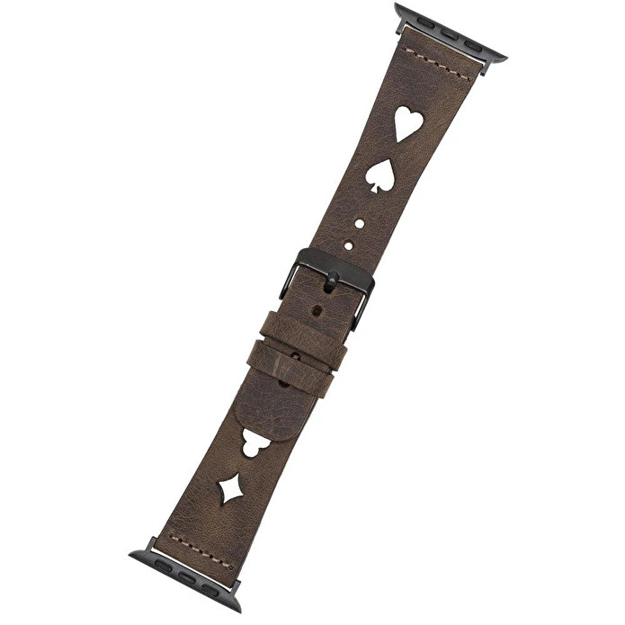Bloominbag Valais Espresso Brown Leather Apple Watch Kordon-44/45/46/49mm