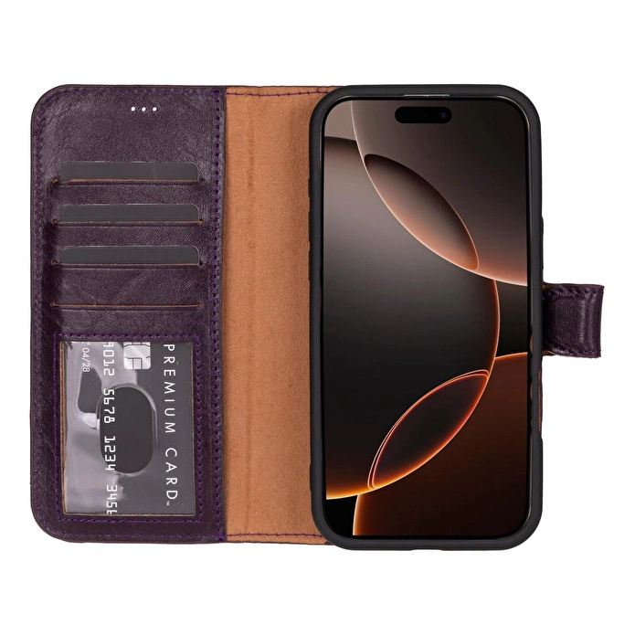 Bloominbag Aurel Magna Cerise Bloom Deri Iphone 16 Pro (6.3