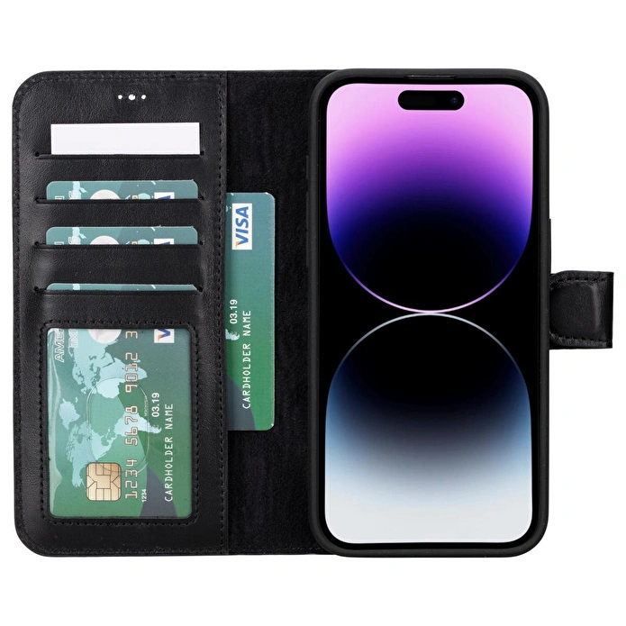 Bloominbag Aurel Magna Onyx Black Deri Iphone 16 Pro (6.3