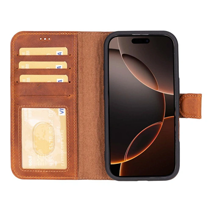 Bloominbag Aurel Magna Mocca Sand Deri Iphone 16 Pro (6.3