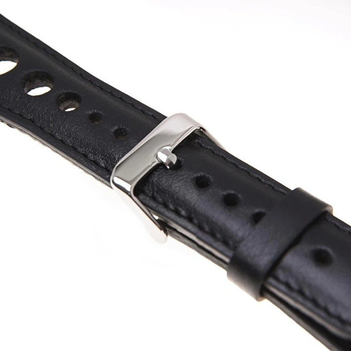 Bloominbag Alpine Noir Black Hakiki Deri Apple Watch Kordonu - 44/45/46/49mm