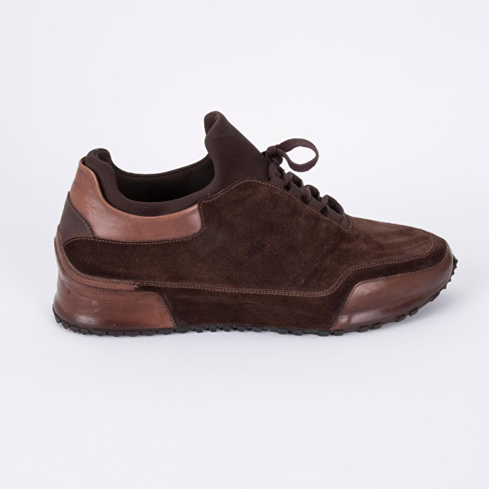 Bloominbag Verona Sneaker Soft Camel Premium Hakiki Aniline & Suede Deri Erkek Ayakkabı- 43 Numara