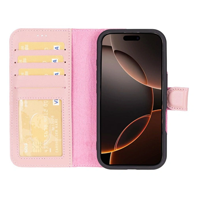 Bloominbag Aurel Magna Rose Petal Deri Iphone 16 Pro (6.3