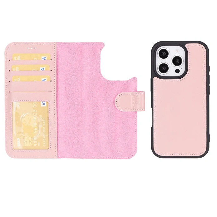 Bloominbag Aurel Magna Rose Petal Deri Iphone 16 Pro (6.3