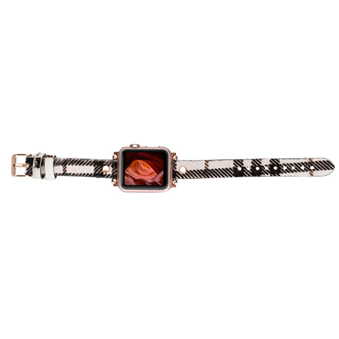 Bloominbag Bloomband Signature Wild Zebra Leather Apple Watch Band - 44/45/46/49mm