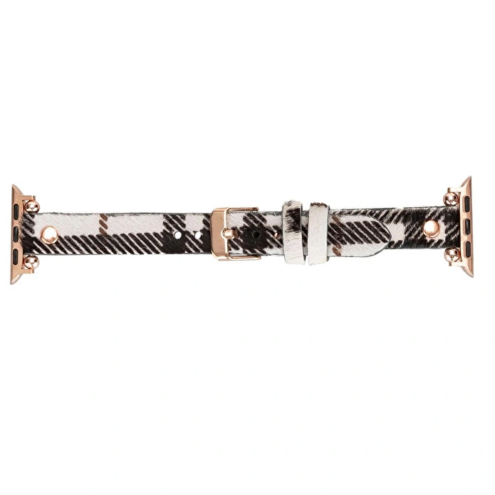 Bloominbag Bloomband Signature Wild Zebra Leather Apple Watch Band - 44/45/46/49mm