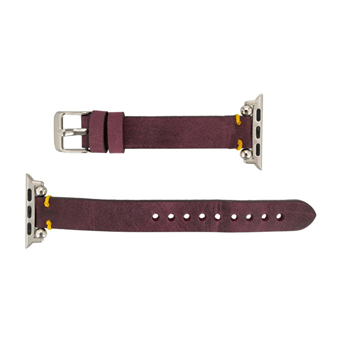 Bloominbag Bloomband Signature Mulberry Bloom Leather Apple Watch Band - 44/45/46/49mm