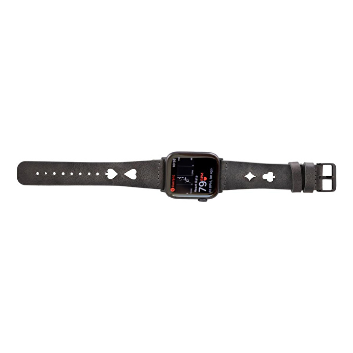 Bloominbag Valais Stone Ash Leather Apple Watch Kordon-44/45/46/49mm