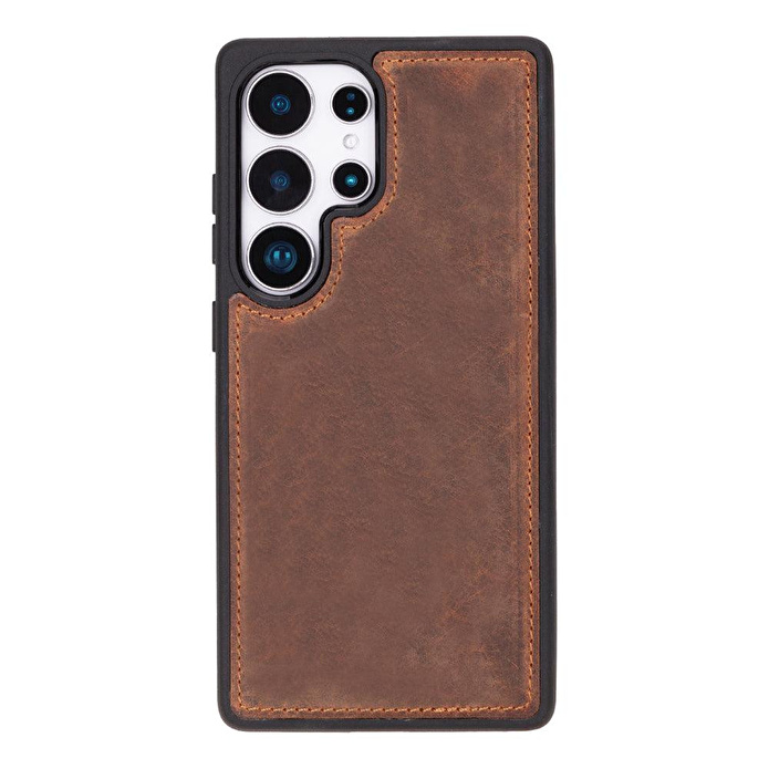 Bloominbag Valeno Saddle Heritage Deri Samsung Galaxy S25 Ultra(6.9”) Manyetik Ayrılabilir Cüzdanlı Telefon Kılıfı