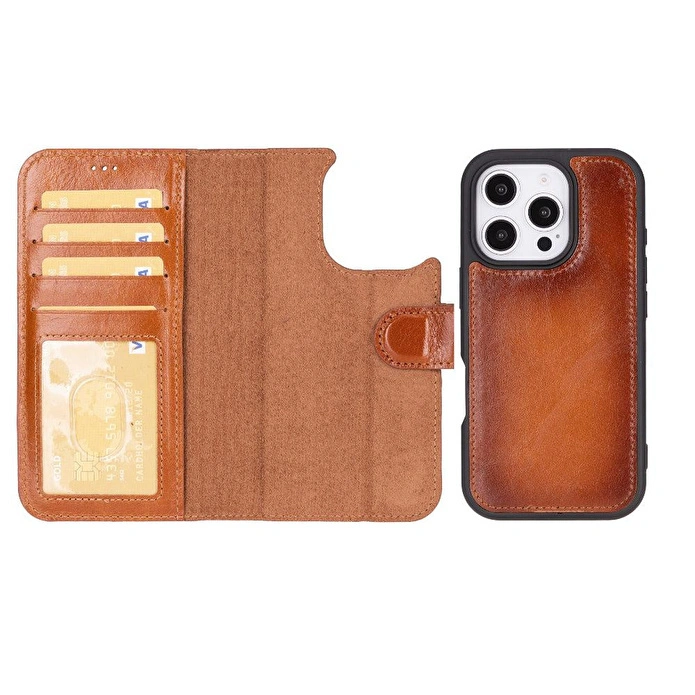 Bloominbag Aurel Magna Golden Tan Deri Iphone 16 Pro (6.3