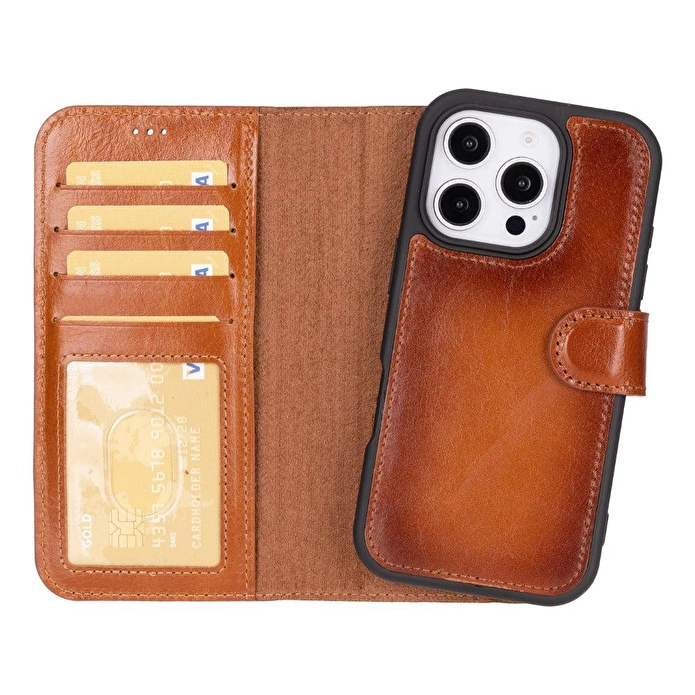 Bloominbag Aurel Magna Golden Tan Deri Iphone 16 Pro (6.3