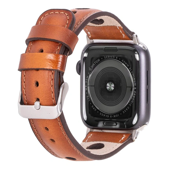 Bloominbag Alpine Siena Tan Hakiki Deri Apple Watch Kordonu - 44/45/46/49mm