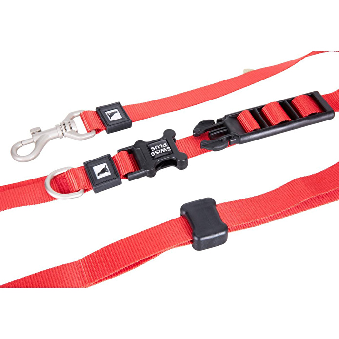 Bloominbag Swissplus Urban Paws Crimson Red Hands-free Ayarlanabilir Köpek Kordonu – 20mm
