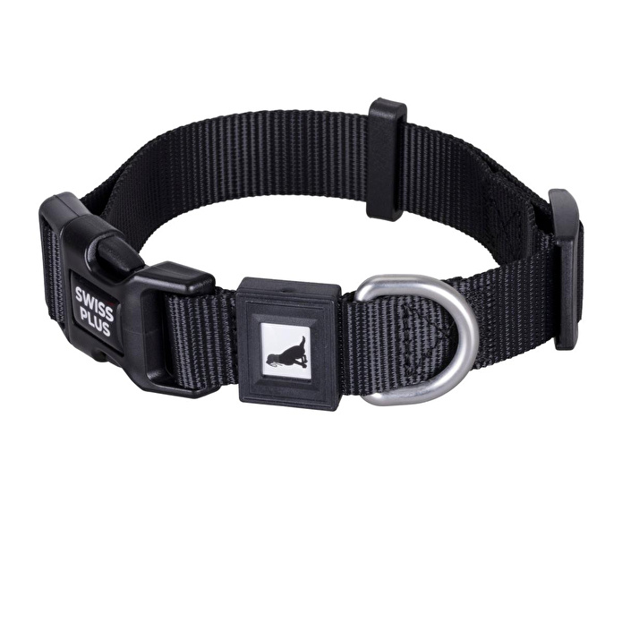 Bloominbag Swissplus Urban Paws Köpek Tasması – Noir Black | Ayarlanabilir, Dayanıklı, Hafif-20mm