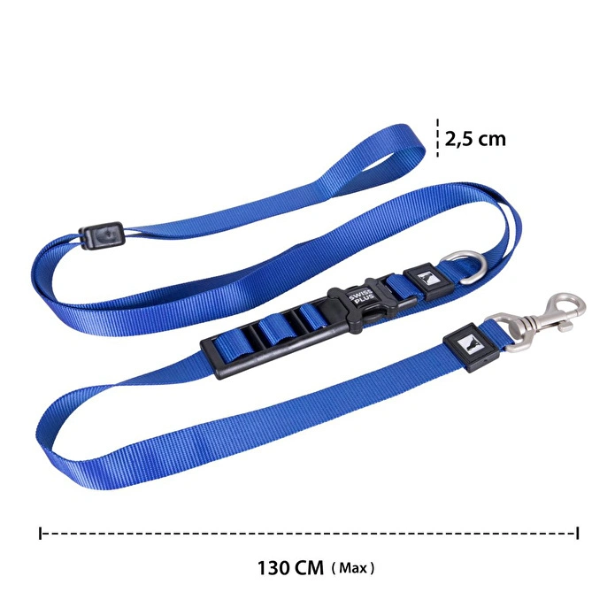 Bloominbag Swissplus Urban Paws Deep Ocena Blue Hands-free Ayarlanabilir Köpek Kordonu – 25mm