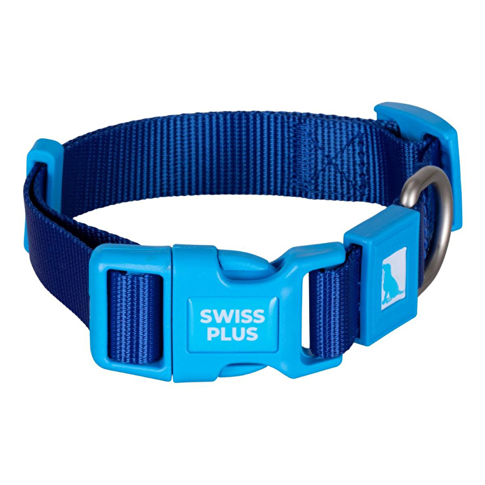 Bloominbag Swissplus Urban Paws Köpek Tasması – Deep Ocean Blue | Ayarlanabilir, Dayanıklı, Hafif-25mm