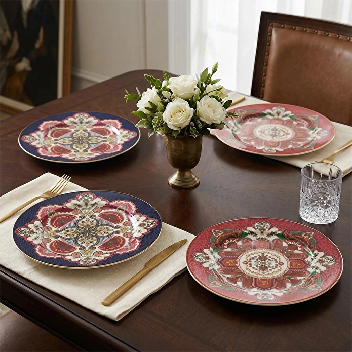 Lucky Art Etro Bone 4’lü Servis Tabağı Seti 27 Cm