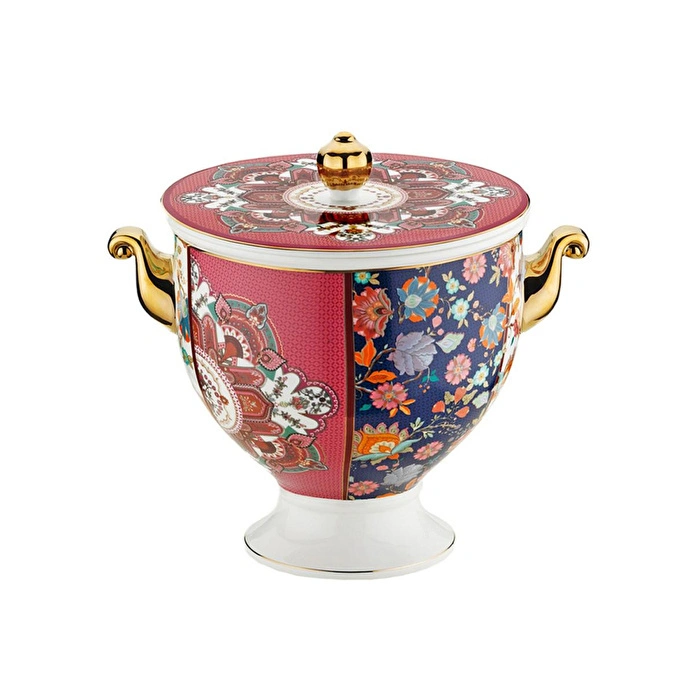 Lucky Art Etro Bone Kulplu Kavanoz 17 Cm