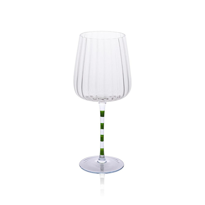 The Mia Şarap Kadehi Mor Yeşil 500 Ml