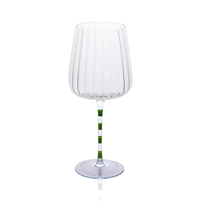 The Mia Şarap Kadehi Mor Yeşil 600 Ml