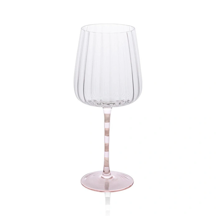 The Mia Şarap Kadehi Pembe Beyaz 600 Ml