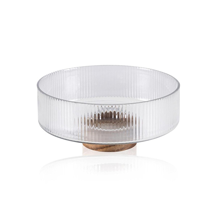 The Mia Ayaklı Cam Kase 26x11 Cm