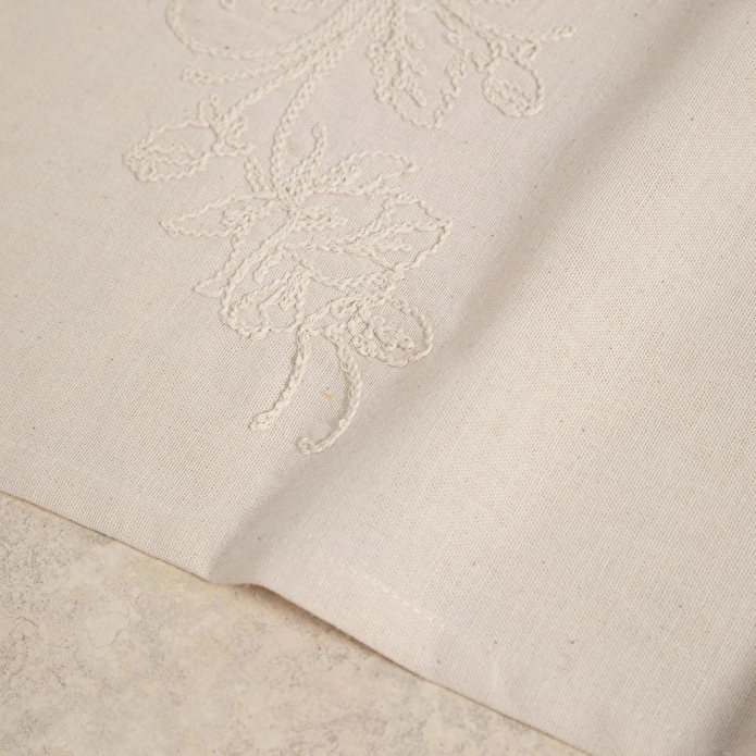 Mudo Home Lily İşlemeli̇ Runner Ekru 50x130