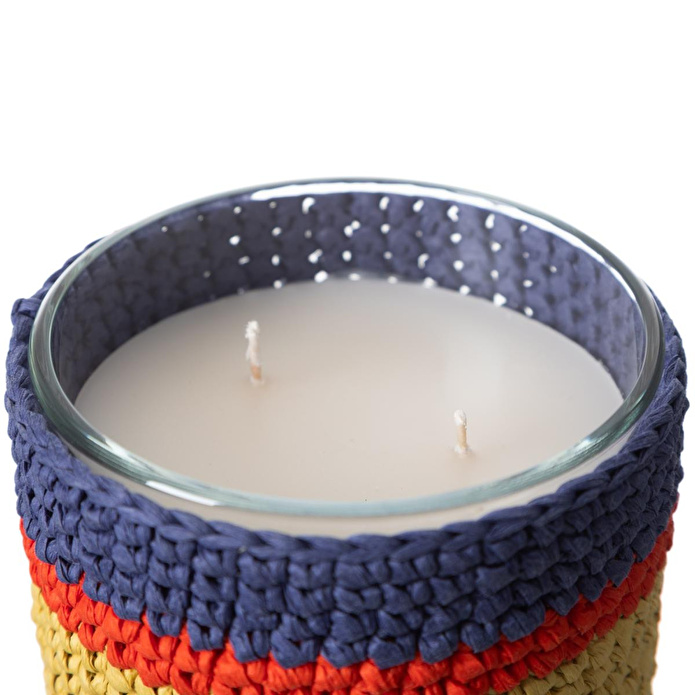 Mudo Home Colory Örgü Flower Kase Mum 370gr