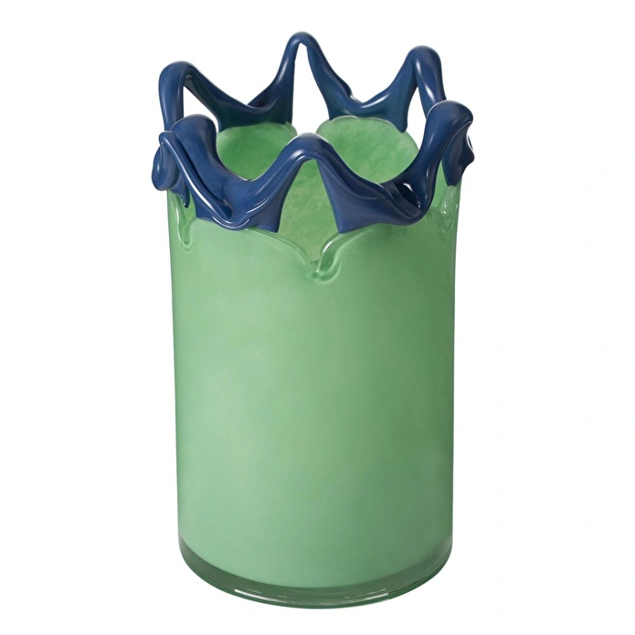 Mudo Home Wavy Green Vazo 13x13x21 Cm