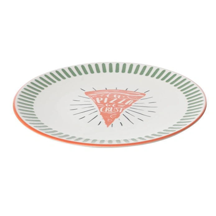 Mudo Home Agen Pi̇zza Tabaği 32cm - Yeşi̇l