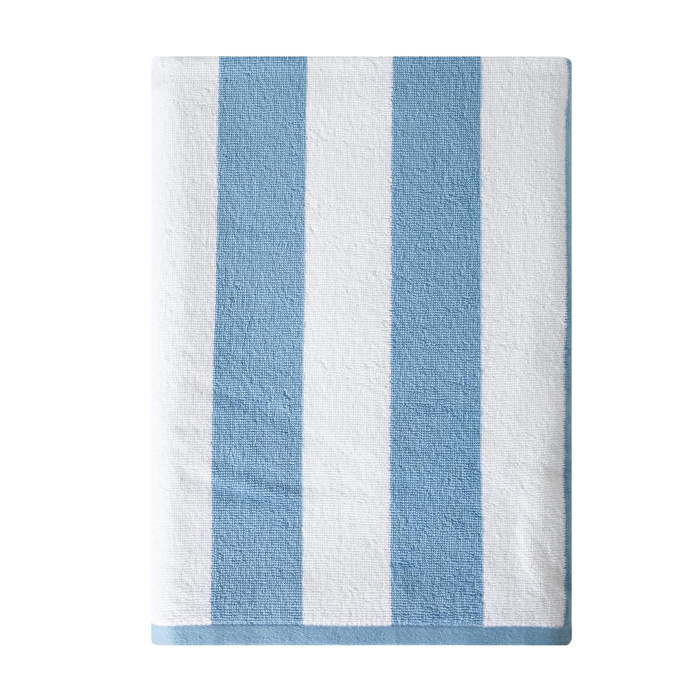Mudo Home Nova Plaj Havlusu Mavi̇ Beyaz 80x160