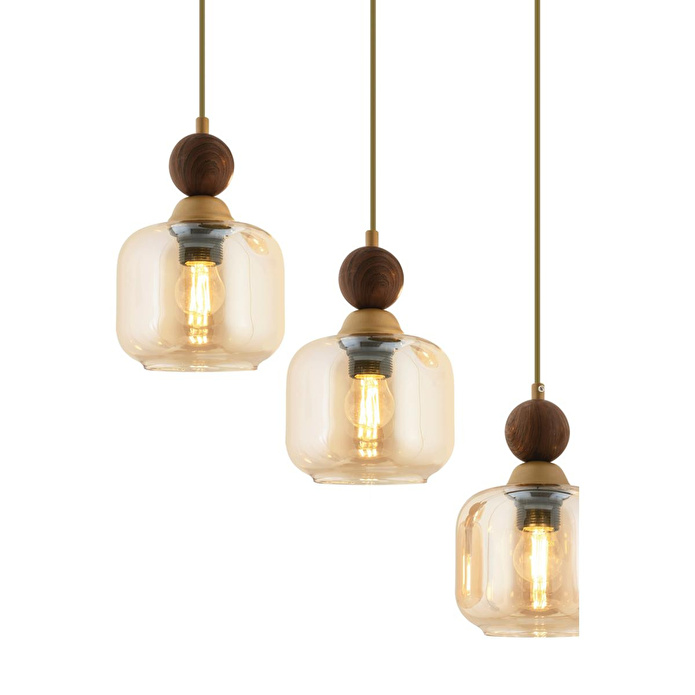 Apliqa Dawson 5'li Sıralı Bohem Modern Sarkıt Salon Avize