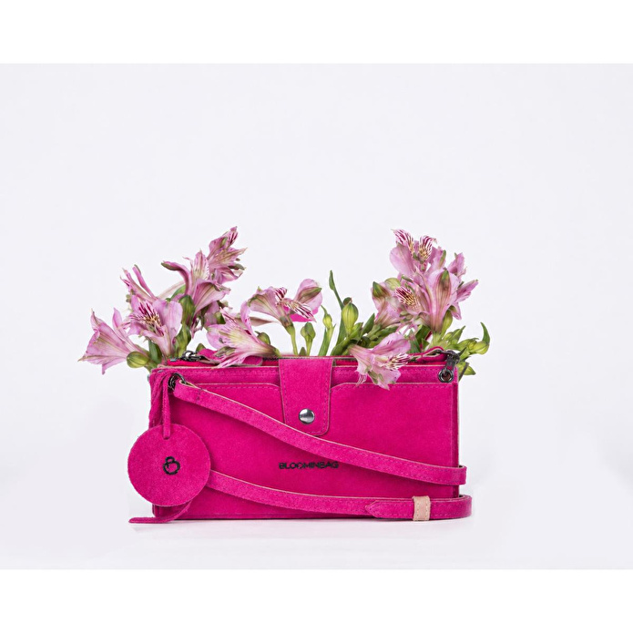 Bloominbag Bloom Still Lozan Hakiki Süet Çapraz Askılı Telefon Bölmeli Cüzdan Çanta