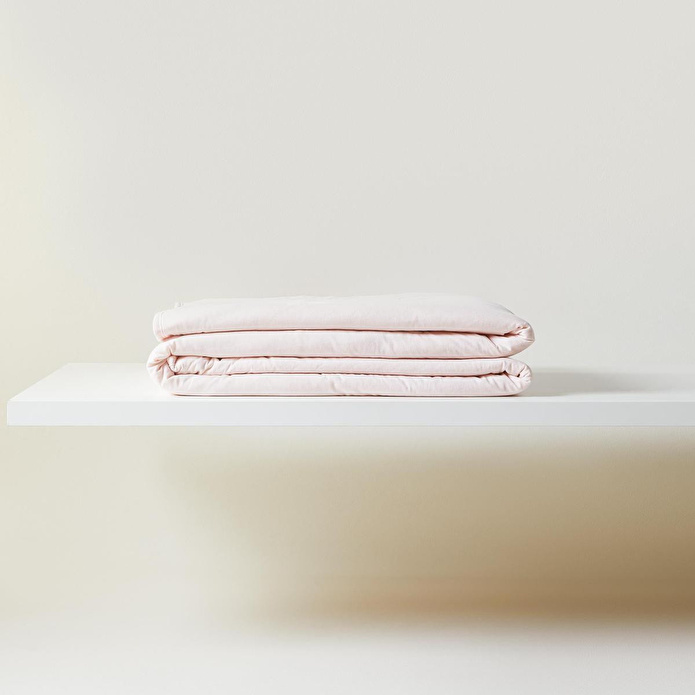 Ocean Home Textile %100 Pamuk Penye Pembe Kalp Nakışlı Çocuk Tek Kişilik Çok Amaçlı Örtü 155 X 215 Cm