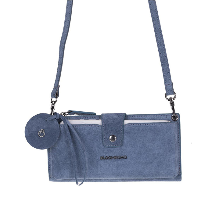Bloominbag Iris Still Lozan Hakiki Süet Çapraz Askılı Telefon Bölmeli Cüzdan Çanta