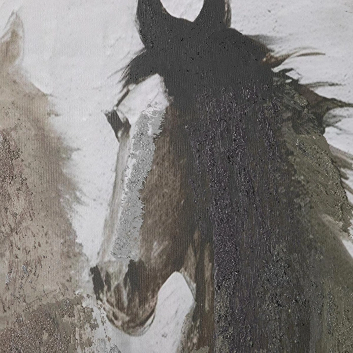 Mudo Home Stallions Çerçeveli̇ Yağliboya Tablo 100x150 Cm