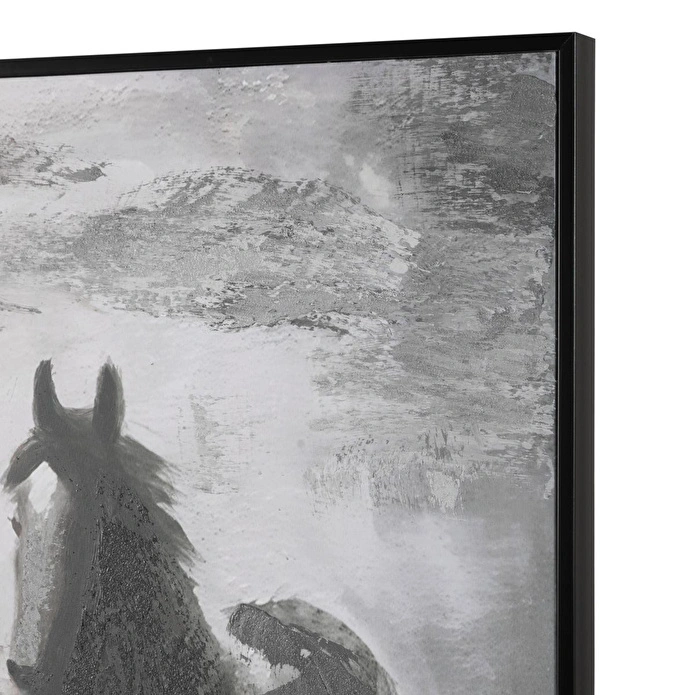 Mudo Home Stallions Çerçeveli̇ Yağliboya Tablo 100x150 Cm