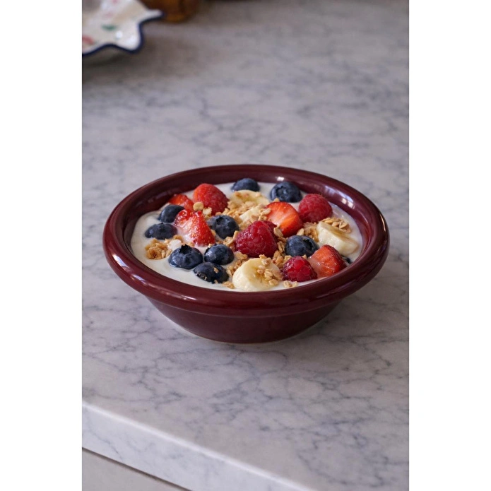 Beige & Stone Seramik Kahverengi Donut Bowl Kahvaltılık Tatlı Salata Kase