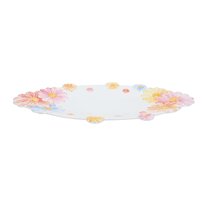 Lucky Art Florista Melamin Oval Servis Tepsisi 54cm