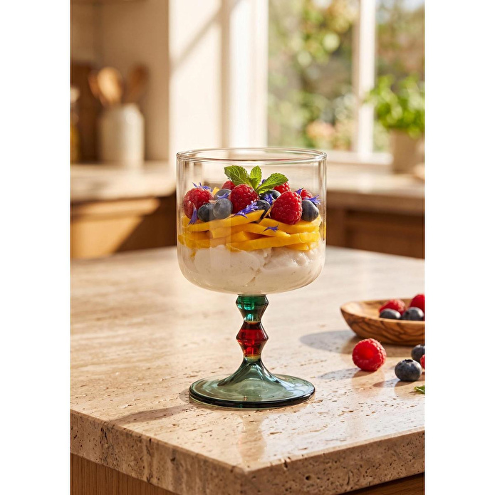 The Mia Bead Dondurmalık Tatlı Sunum Kasesi Amber 300 Ml
