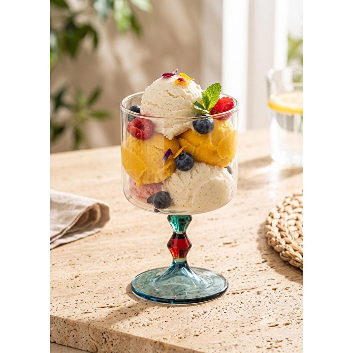 The Mia Bead Dondurmalık Tatlı Sunum Kasesi Amber 300 Ml