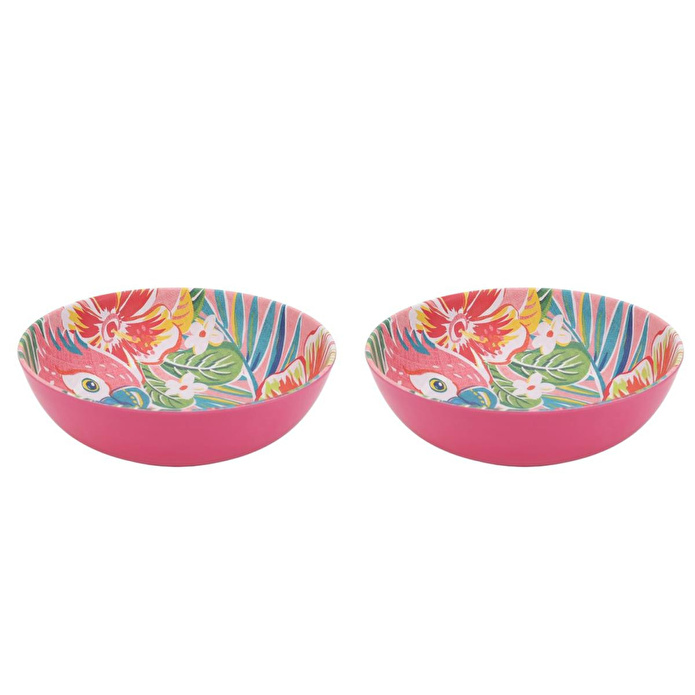 Lucky Art Tropea Melamin Salata Kase Seti 19cm (2'li)