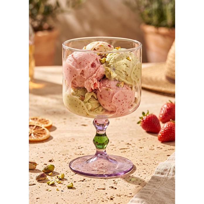 The Mia Bead Dondurmalık Tatlı Sunum Kasesi Yeşil 300 Ml