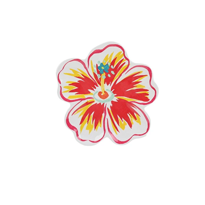 Lucky Art Tropea Melamin Çiçek Formlu Tabak Seti 20cm (2'li)